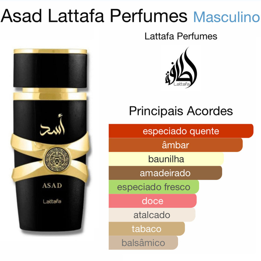 Lattafa Asad EDP H 100ml + Asad Zanaibar EDP H 100ml SET 2 Piezas