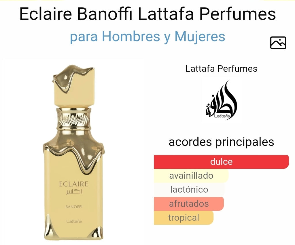 Lattafa Eclaire Banoffi EDP U 100ML