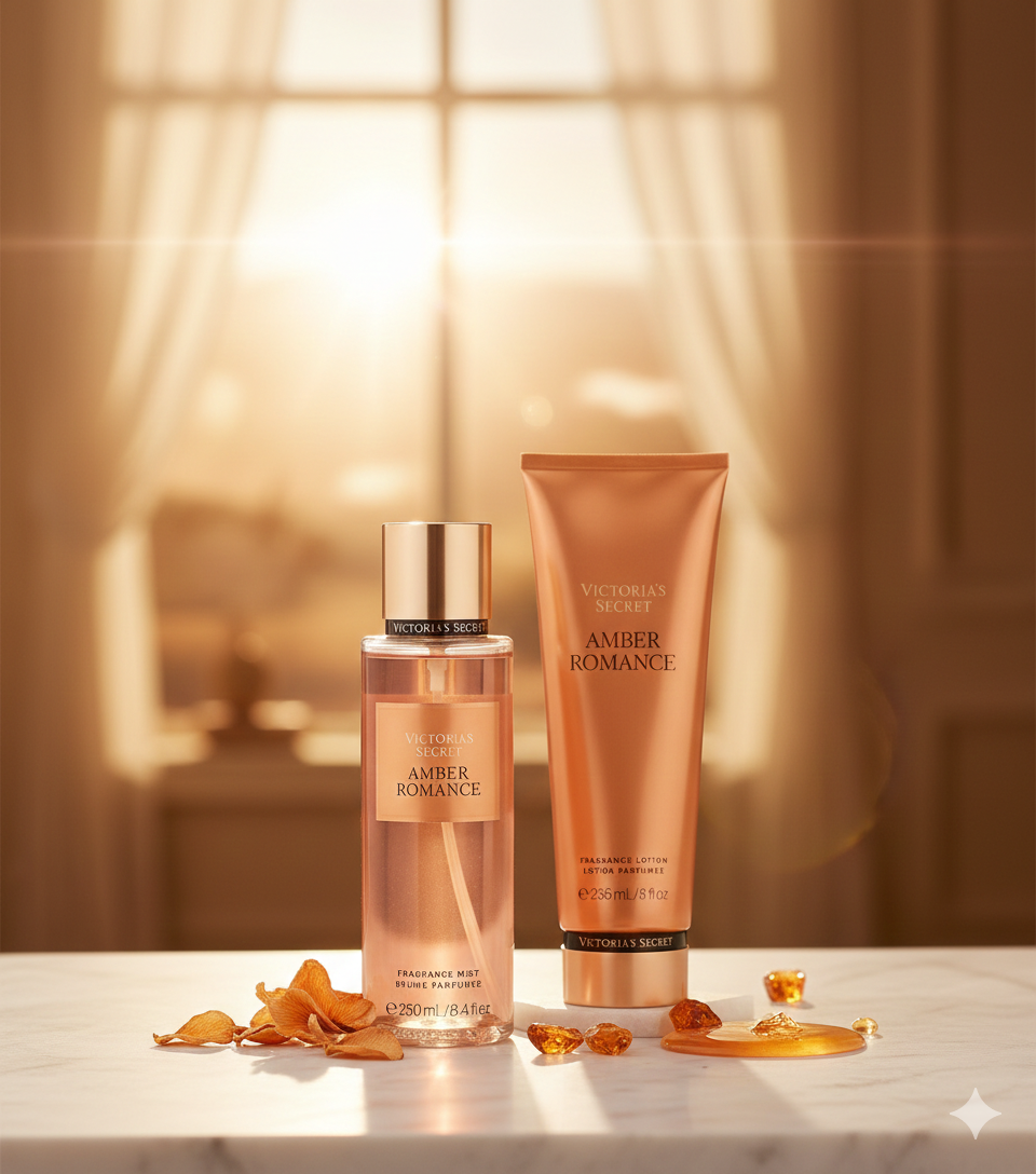 Set Victoria's Secret: Amber Romance – Calidez y Seducción Infinita