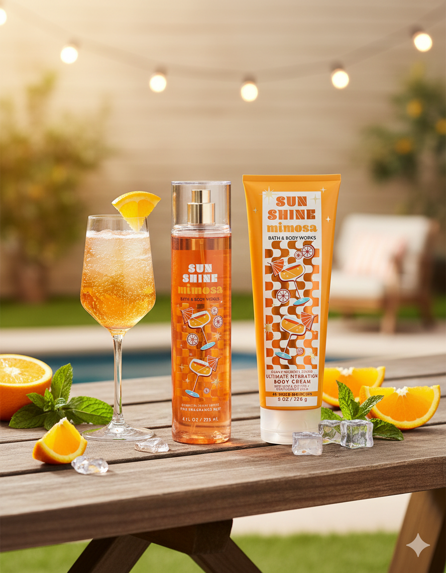 Set Bath & Body Works: Sunshine Mimosa (Mist + Crema Corporal)